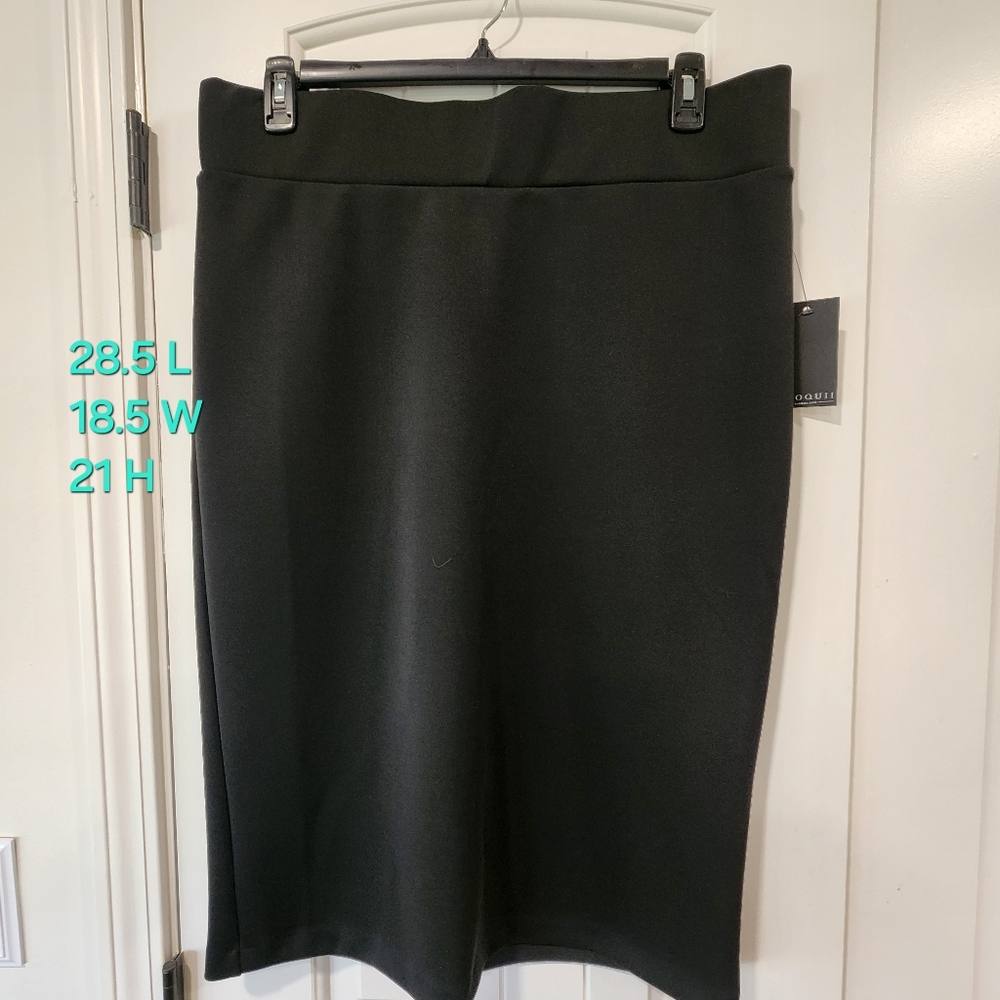 Eloquii Neoprene Black Skirt. Size 18W
